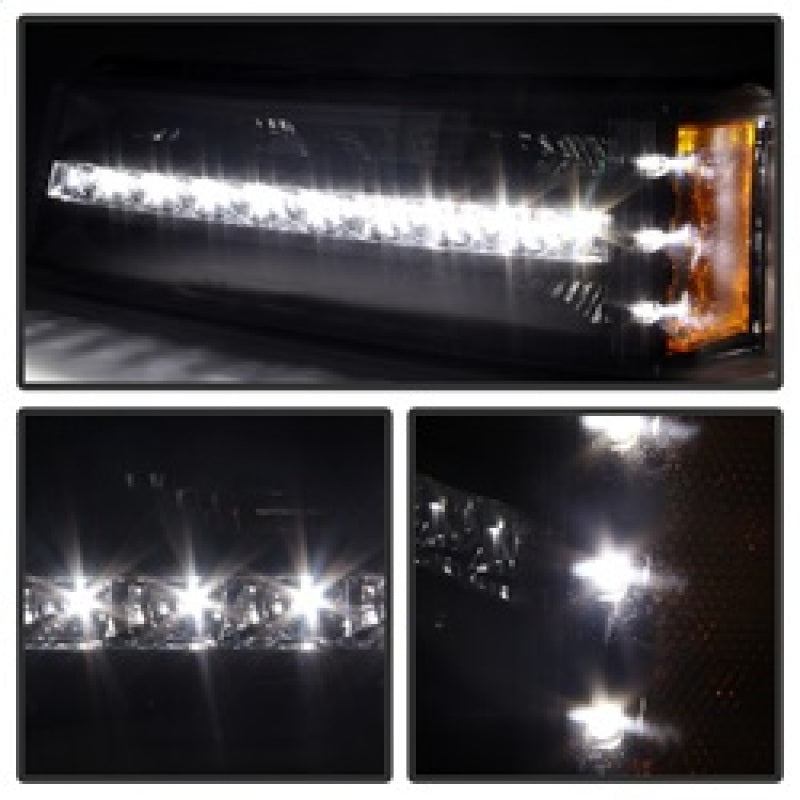 SPYDER Xtune Chevy Silverado 03-06 / Avalanche 02-06 LED Bumper Lights Black CBL-JH-CS03-LED-BK 9027482 9027482 Photo - Unmounted