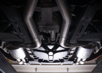 Stainless Works 2008-09 Pontiac G8 GT 3in Catback Systemt X-Pipe Turbo Chambered Muffler 3.5in Tips PG8CBFC PG8CBFC Photo - Mounted