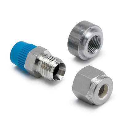 Autometer Fitting, Thermocouple Compress, 1/4", 1/8" NPTF Male, Stainless 5254 Photo - Primary