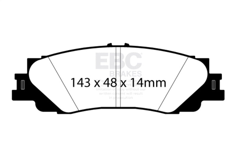 EBC 2022+ Lexus LX600 3.5TT Greenstuff Rear Brake Pads DP62461 DP62461 Photo - Primary