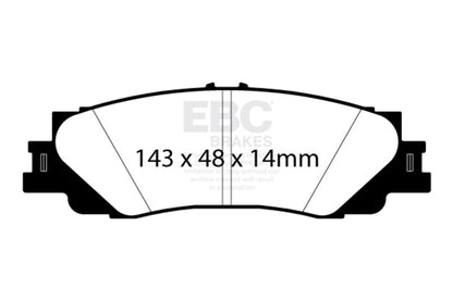 EBC 2024+ Lexus GX550 3.4TT Bluestuff Rear Brake Pads DP52461NDX DP52461NDX Photo - Unmounted