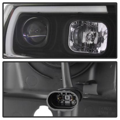 Spyder 99-04 Jeep Grand Cherokee Projector Headlights - Light Bar DRL LED - Black 5085221 5085221 Photo - Unmounted