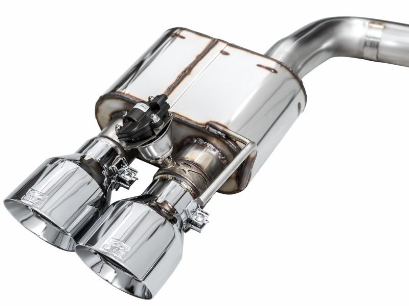 AWE Tuning AWE 2024 Ford Mustang Dark Horse S650 RWD SwitchPath Catback Exhaust w/ Quad Chrome Silver Tips 3025-42375 3025-42375 Photo - out of package