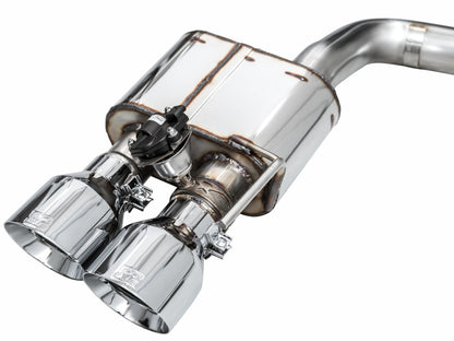 AWE Tuning AWE 2024 Ford Mustang Dark Horse S650 RWD SwitchPath Catback Exhaust w/ Quad Chrome Silver Tips 3025-42375 3025-42375 Photo - out of package