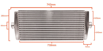 GReddy UNIVERSAL INTERCOOLER SPEC TYPE-24, MID 60mm INLET/OUTLET - () 12001410