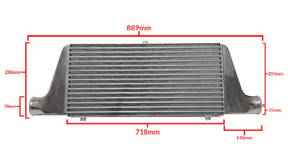 GReddy UNIVERSAL INTERCOOLER SPEC TYPE-24, BOTTOM 60mm INLET/OUTLET - () 12001412