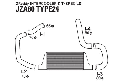 GReddy INTERCOOLER KIT INTERCOOLER T-24F JZA80 - () 12010208