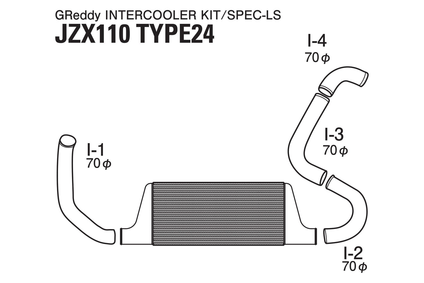 GReddy INTERCOOLER KIT T-24F JZX110 - () 12010211