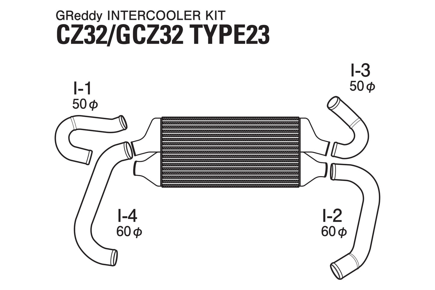 GReddy INTERCOOLER KIT T-23F Z32 - () 12020207