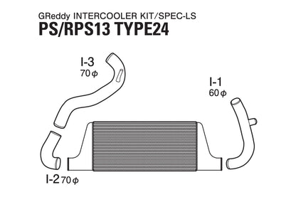 GReddy INTERCOOLER KIT T-24F S13/PS13 - () 12020209