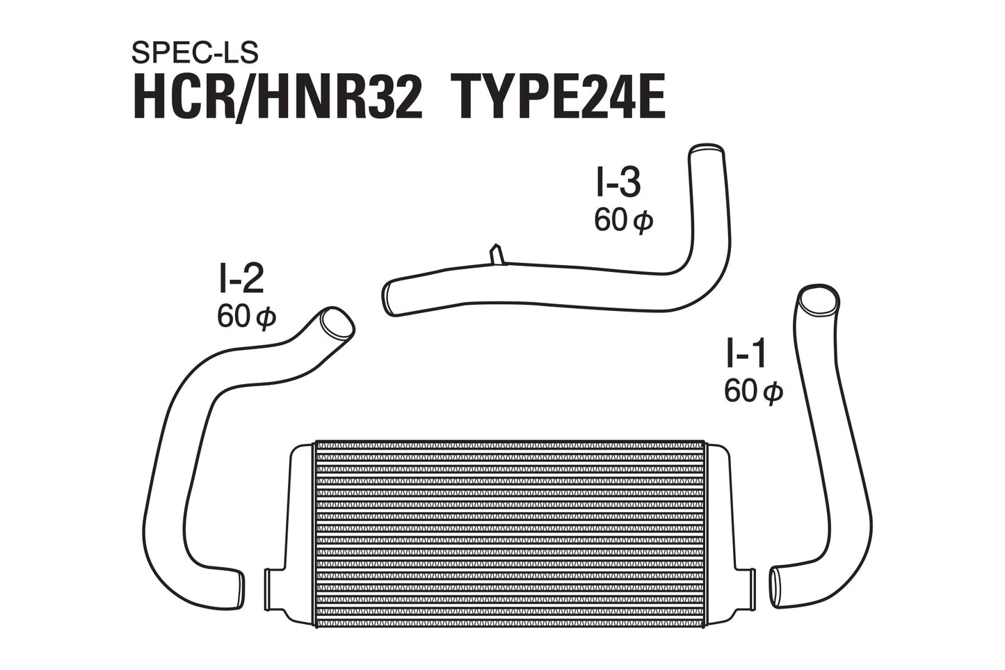 GReddy INTERCOOLER KIT SPEC-LS T-24 HCR32 - () 12020481