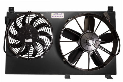 GReddy HONDA S2000 DUAL FAN SHROUD W/ DUAL SPAL FANS - BLACK - () 12053203