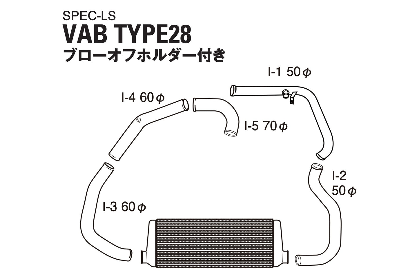 GReddy INTERCOOLER KIT SPEC-LS SUBARU (VA) SPEC-LS T-24E - (12060414 ) 12060416