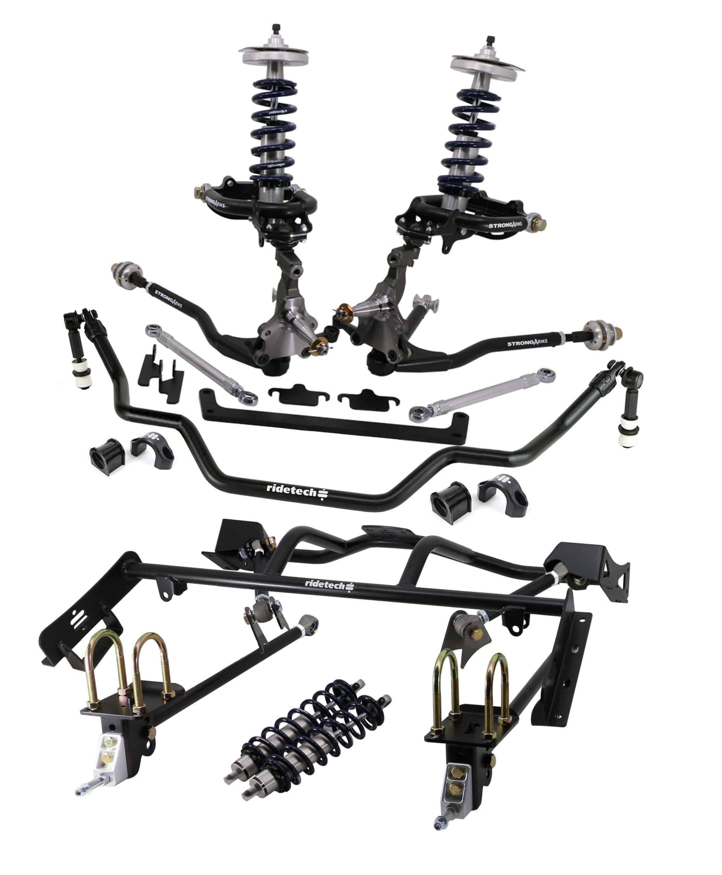 Ridetech 64-66 Ford Mustang Complete Coil-Over Suspension System w/ Pin Spindle 12090202
