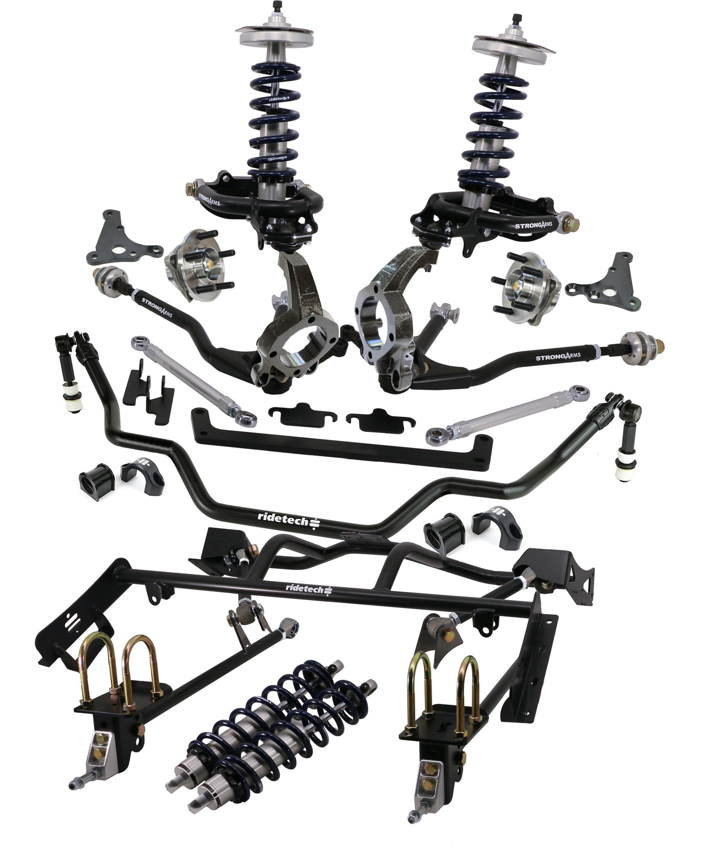 Ridetech 64-66 Ford Mustang HQ Coil-Over System w/Hub Spindles 12090203