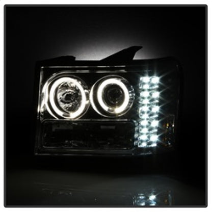 Spyder GMC Sierra 1500/2500/3500 07-13 Projector Headlights LED Halo- LED Chrome PRO-YD-GS07-HL-C 5010612 5010612 Photo - Unmounted