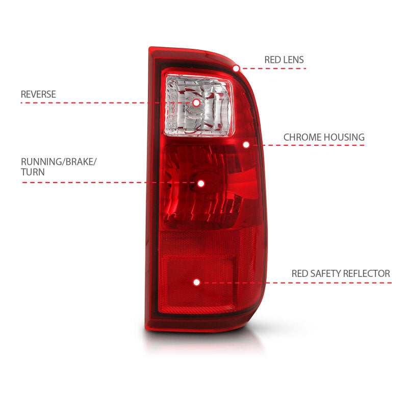 ANZO 2008-2016 Ford F-250 Taillight Red/Clear Lens (OE Replacement) 311305 311305 User 3