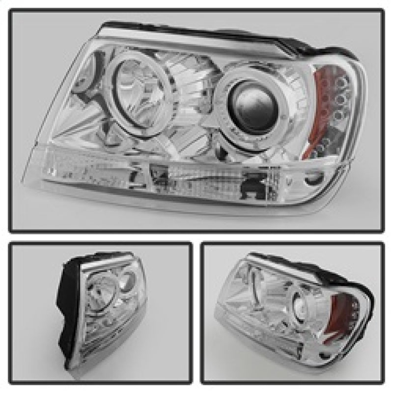 Spyder Jeep Grand Cherokee 99-04 Projector Headlights LED Halo LED Chrm - PRO-YD-JGC99-HL-C 5011152 5011152 Photo - Unmounted