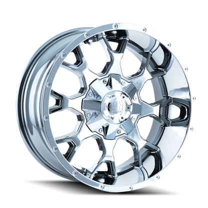 Mayhem 8015 Warrior 20x10 / 6x135 BP / -25mm Offset / 106mm Hub Chrome Wheel 8015-2137C 8015-2137C Photo - Primary