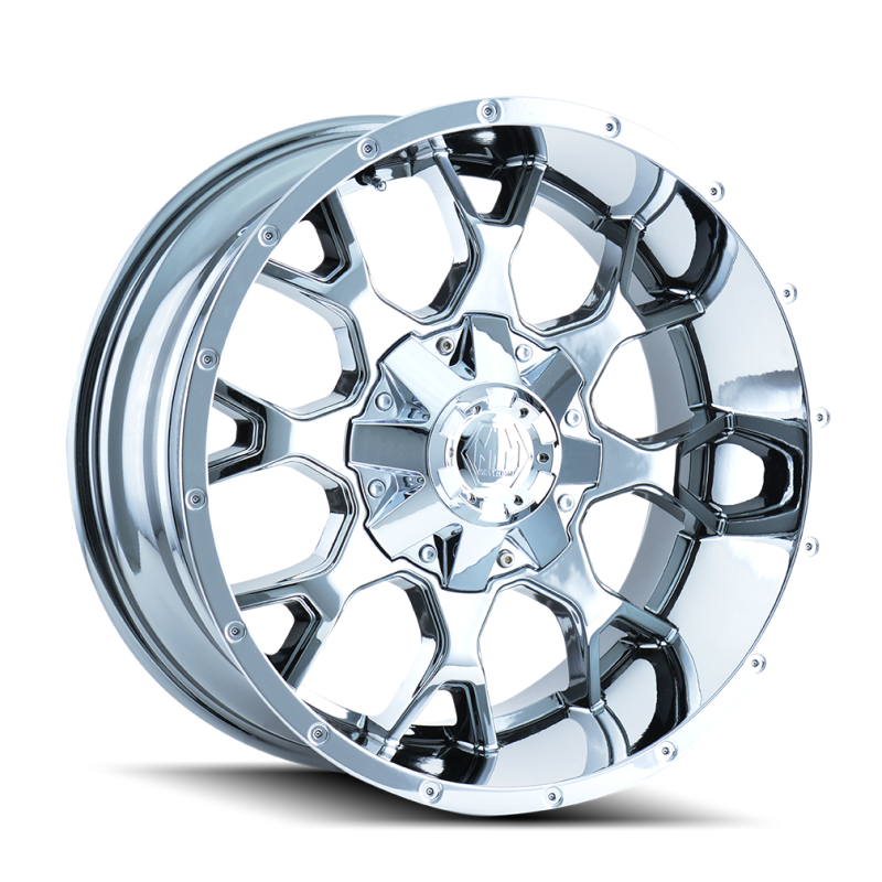 Mayhem 8015 Warrior 20x10 / 8x165.1 BP / -25mm Offset / 130.8mm Hub Chrome Wheel 8015-2176C 8015-2176C Photo - Primary