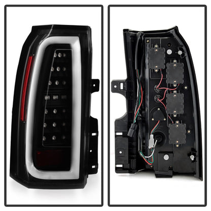 Spyder Chevy Tahoe / Suburban 15-17 Light Bar LED Tail Lights - Black (ALT-YD-CTA15-LED-BK) 5084583 5084583 Photo - Unmounted