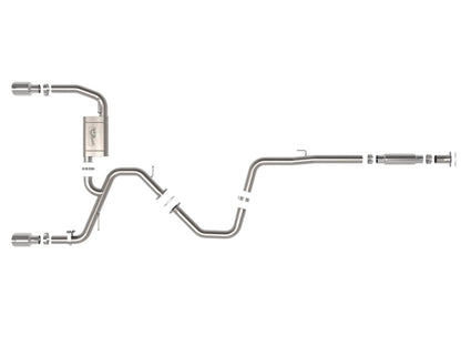 aFe Takeda 22-23 Hyundai Elantra N L4-2.0L (t) 3in 304 SS Cat-Back Exhaust w/ Polished Tips 49-37028-P 49-37028-P Photo - Unmounted