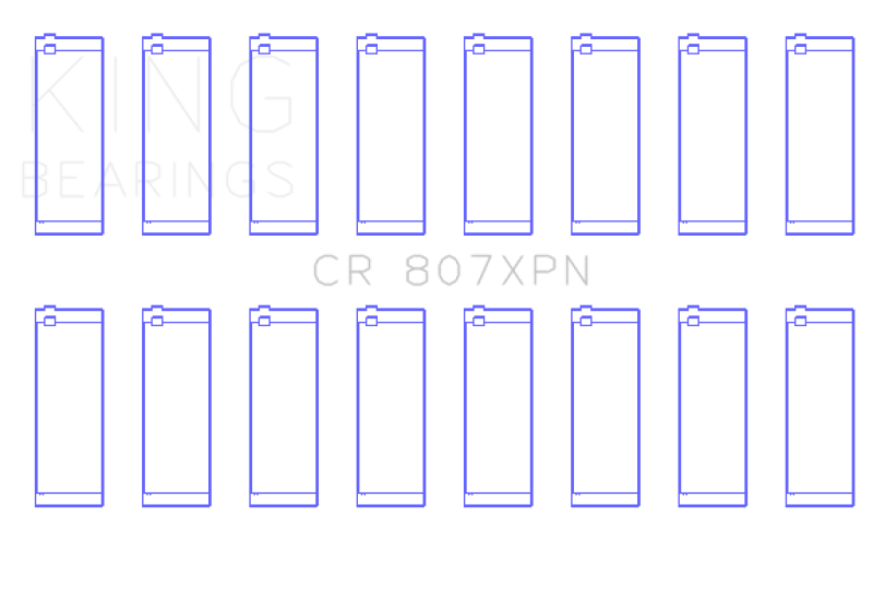 King Engine Bearings King Chevy LS1 / LS6 / LS3 (Size 010) Performance Rod Bearing Set CR807XPN010 CR807XPN010 Photo - Primary