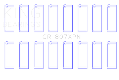 King Engine Bearings King Chevy LS1 / LS6 / LS3 (Size 011) Performance Rod Bearing Set CR807XPN011 CR807XPN011 Photo - Primary
