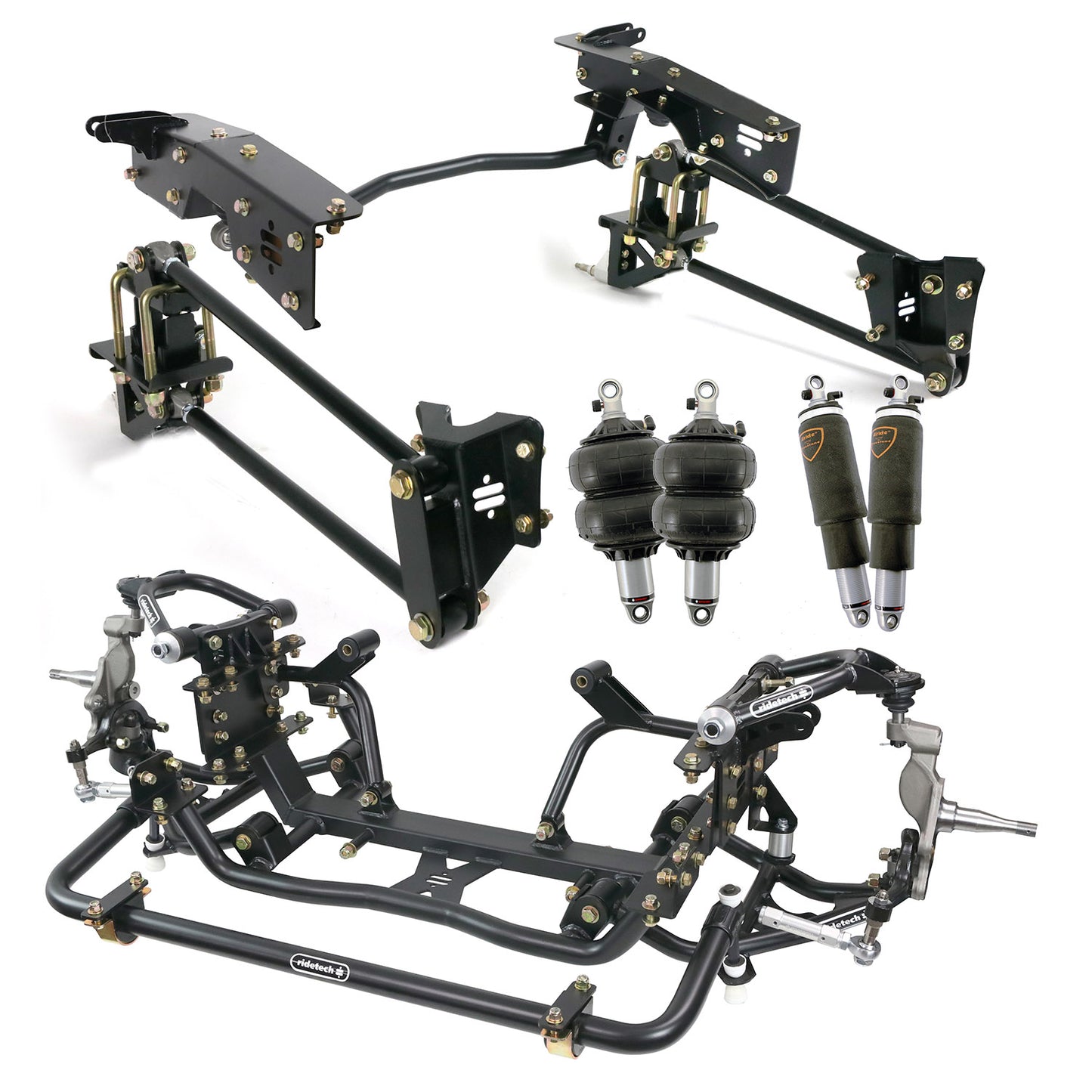 Ridetech 65-79 Ford F-100 Complete Air Suspension System - Pin Spindle 12320298