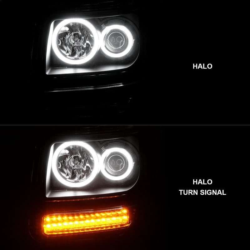 Anzo 2007-2012 Dodge Nitro Projector Headlights w/ Halo Black (CCFL) G2 111145 Photo - Unmounted