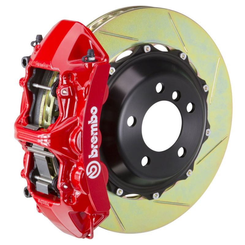 Brembo GT Brake Kit Porsche 996 GT2 Front 02-05 Type-1 Rotors Red Calipers 1M2.9016A2 Photo - Primary