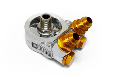 GReddy 8AN TYPE-E OIL COOLER BLOCK, ENG: M20x1.5, FILTER: 3/4-16UNF - () 12401125
