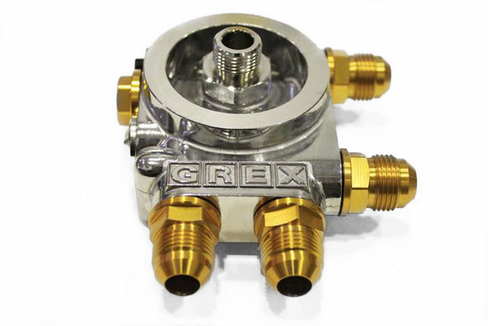 GReddy TYPE-I O/C FILTER RELOCATION ADAPTER, FILTER: 3/4-16UNF, 10AN - () 12401114