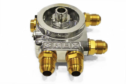 GReddy TYPE-I O/C FILTER RELOCATION ADAPTER, FILTER: 3/4-16UNF, 10AN - () 12401114