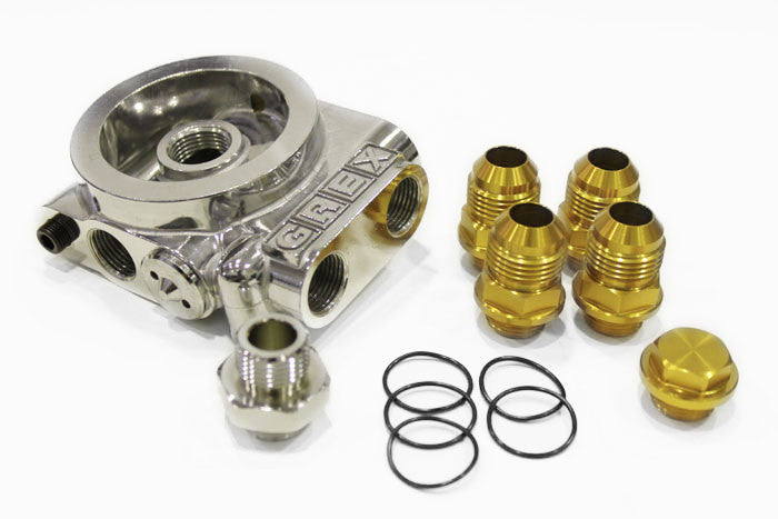 GReddy Oil Cooler Filter Block Adapter Type-I - Remote Filter ( & Optional Bypass Tube )