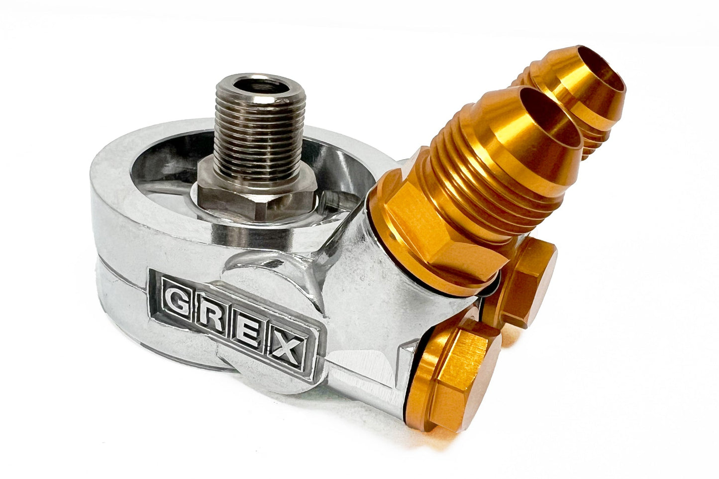 GReddy TYPE-E OIL COOLER BLOCK, ENG: M20x1.5, FILTER: M20xP1.5, 10AN - () 12401119
