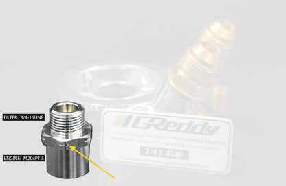 GReddy Replacement Parts for GReddy Oil Cooler Block Adapter(s) Type E / B / F / I / G