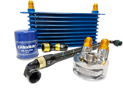 GReddy OIL COOLER STD BLOCK, ENG: 3/4-16UNF, FILTER: 3/4-16UNF, 10AN - () NEW! 12401187
