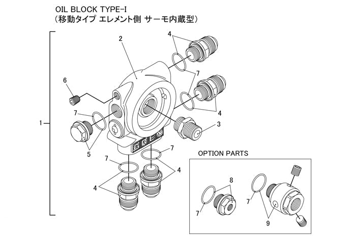 GReddy Replacement Parts for GReddy Oil Cooler Block Adapter(s) Type E / B / F / I / G