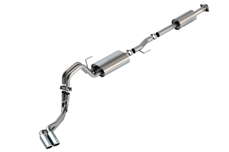 Borla F-150 2021 5.0L 4dr CC SB EC STB Lariat/KR/Platinum/LTD 3/2.25 DSE Cat-Back Touring CHR Tips 140873 140873 Photo - Primary
