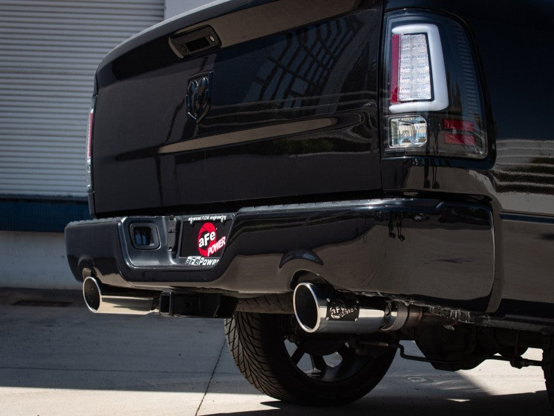 aFe 09-18 Ram 1500 V8 5.7L Hemi Gemini XV 3in 304 SS Cat-Back Exhaust w/ Polished Tips 49-32083-P 49-32083-P Photo - Mounted