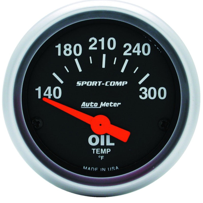 Autometer t Comp 3348 2" Oil Temp 140-300F Gauge 3348 Photo - Primary