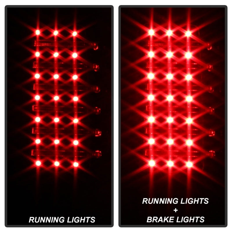 SPYDER Xtune Hummer H3 06-09 ( Non H3T ) LED Tail Lights Black ALT-ON-HH306-LED-BK 5017697 5017697 Photo - Unmounted