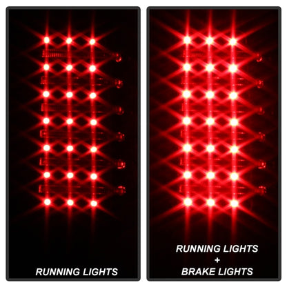 SPYDER Xtune Hummer H3 06-09 ( Non H3T ) LED Tail Lights Black ALT-ON-HH306-LED-BK 5017697 5017697 Photo - Unmounted