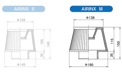 GReddy Airinx M General Purpose Universal Air Filter (med)