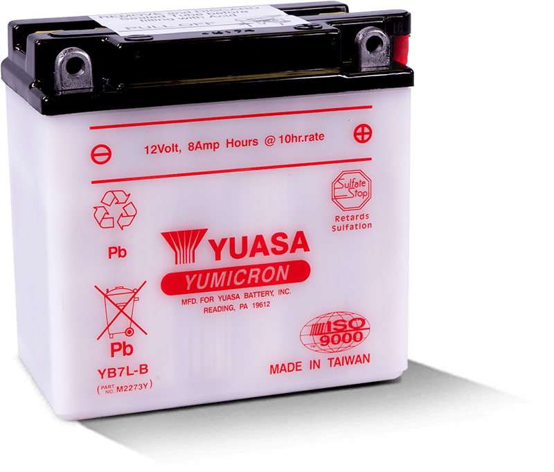 Yuasa Battery Yuasa YB7L-B Yumicron 12 Volt Battery YUAM2273Y