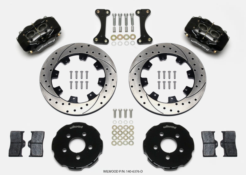 Wilwood Forged Dynalite Front Hat Kit 12.19in Drilled 00-04 PT Cruiser/03-04 SRT/4 140-6376-D 140-6376-D Photo - Primary