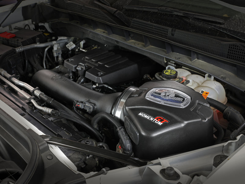 aFe Momentum GT Pro 5R Cold Air Intake System 19 GM Silverado/Sierra 1500 V6-2.7L (t) 50-70042R 50-70042R Photo - Mounted