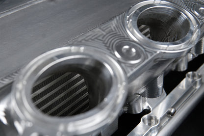 CSF Toyota A90/A91 Supra/ BMW G-Series B58 Charge-Air Cooler Manifold- Black 8200B 8200B Photo - Close Up