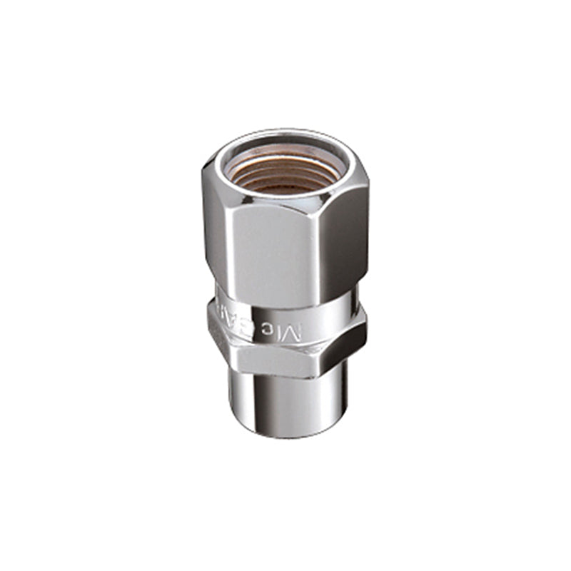 McGard Hex Lug Nut (Drag Racing Short Shank) M12X1.5 / 13/16 Hex / 1.6in. Length (4-Pack) - Chrome 69129 69129 Photo - Primary